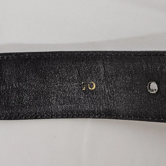 Celine Carriage Belt In Black Leather And Gold Hardware Women's Size 70 - Picture 10 of 13